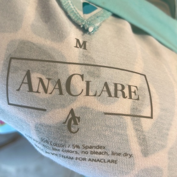 NWOT ANA CLARE women’s sea turtle print shift dress 3/4 sleeve summer beach Med - Picture 7 of 10